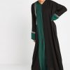 Front Open Wide Sleeves Abaya