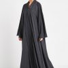 Front Open Georgette Abaya