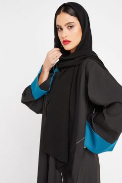 bsi3156 H 3 Front Open Modern Abaya