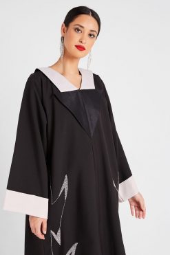 Front Open Crepe Abaya