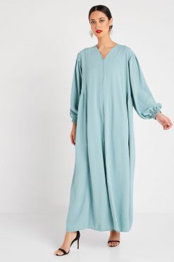 Blue Cotton Abaya