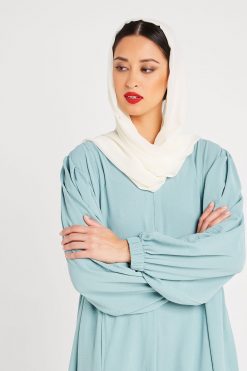 bsi3160 14 3 Blue Cotton Abaya