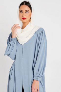 bsi3161 14 7 Grey Cotton Abaya