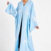 Blue Bisht Style Abaya