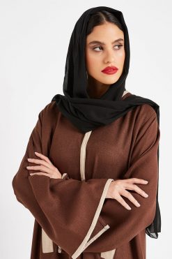 Brown Bisht Style Abaya