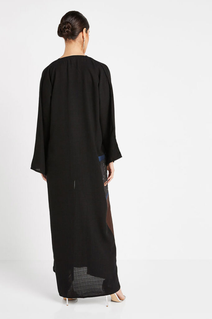 Linen Embellished Abaya Heracloset Online