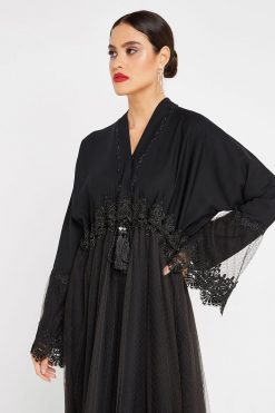 bsi3174 15 3 Lace Embellished Jalabiya