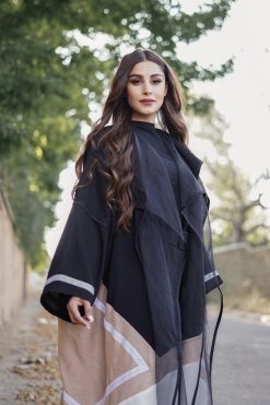 Tricolor Casual Abaya 12 NAVY 000001 2 Tricolor Casual Abaya