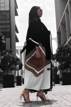 Tricolor Casual Abaya 13 Tricolor Casual Abaya
