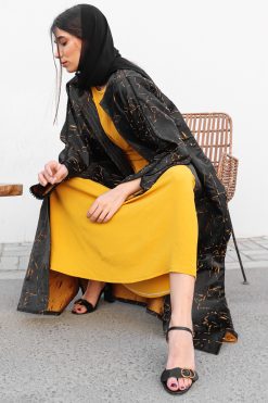NAVY 000002 4 Two Pieces Abaya Set