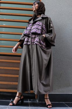 Brown Abaya with Pockets