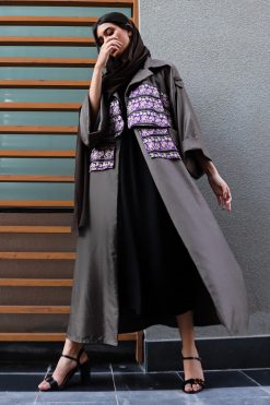 Brown Abaya with Pockets