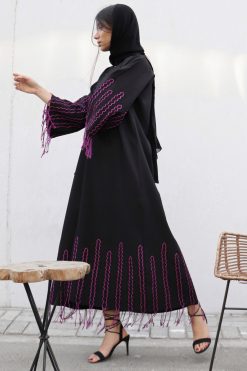 Rik Rak Black Abaya