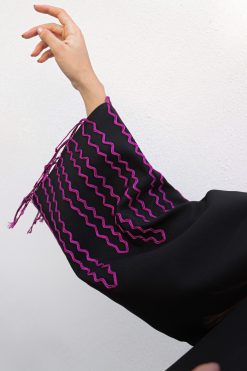 NAVY 000006 4 Rik Rak Black Abaya