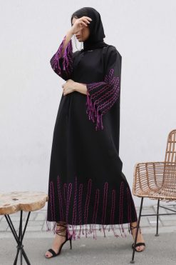 Rik Rak Black Abaya