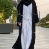 Black Abaya with Inner Dress