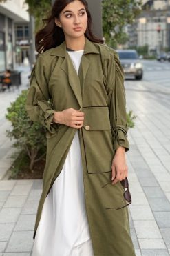 Green Jacket Abaya