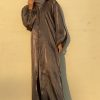 Grey Shimmer Abaya