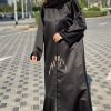 Black Abaya with Embellishment