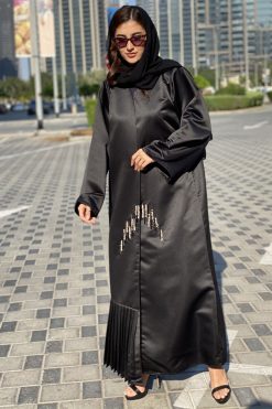 Black Abaya with Embellishment