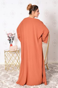 bsi3261 3 4-Pieces Rust Abaya Set