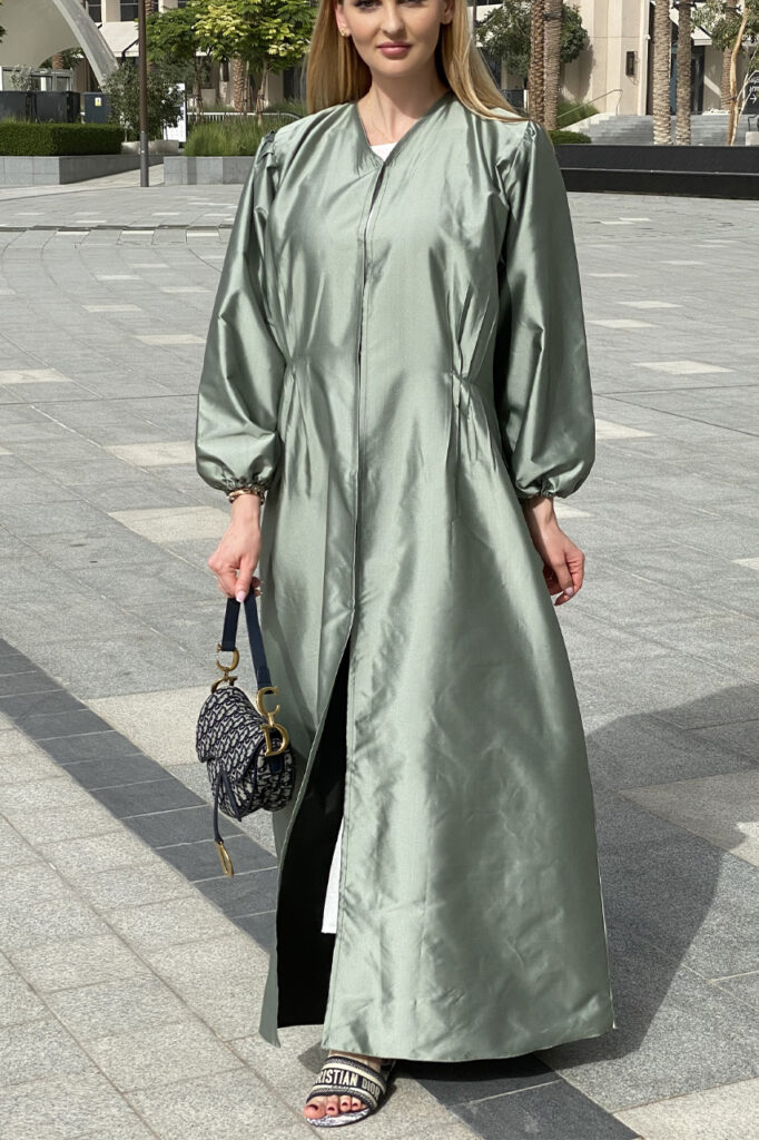 Satin Full Set Abaya - Heracloset Online