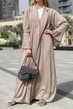 MOIS 000002 4 Linen Full Set Abaya