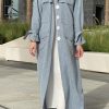 Coat Style Abaya Set