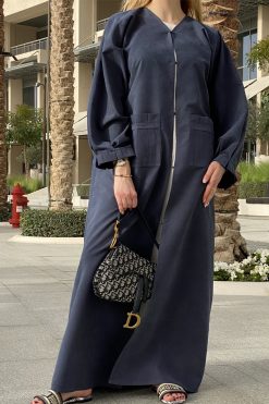 Bluish Abaya Set Online