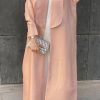 Pink Handwork Abaya Set