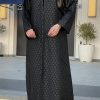 Black Jacquard Abaya