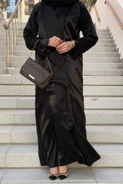 MOICH020 3 Shimmer Abaya set with Underdress & Sheila