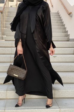 Shimmer Abaya set with Underdress & Sheila