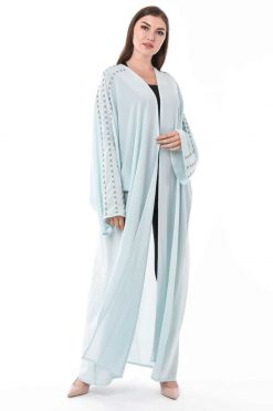Pastel Blue Abaya
