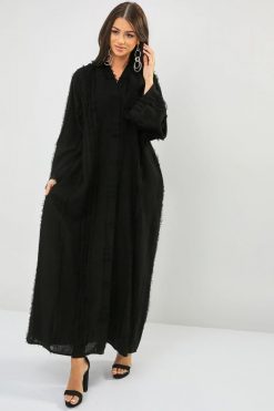 Plain Wide Sleeves Abaya
