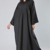 Black Collar Abaya
