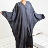Grey Pleated Abaya