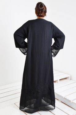 bsi3025 AR 3 Beads Embroidered Abaya