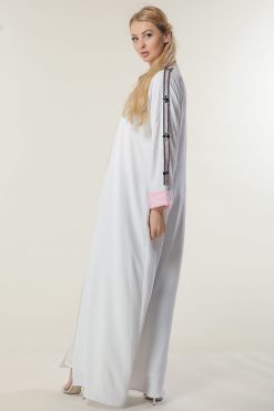 MOILAAM2054 3 White Abaya