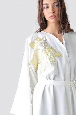 bsi01 aa001 bsi2101 3 White Wrap Kimono Abaya
