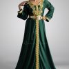 Green Moroccan kaftan