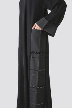 bsi01 aa001 bsi2070 3 Pocket Front Open Abaya