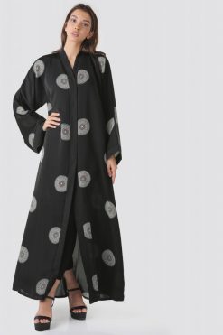 bsi01 aa001 bsi2053 5 BLACK PRINTED ALLOVER ABAYA
