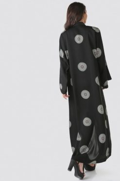 bsi01 aa001 bsi2053 4 BLACK PRINTED ALLOVER ABAYA