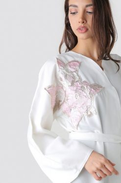 bsi01 aa001 bsi2052 3 Off White Kaftan Abaya