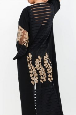 bsi01 aa001 bsi2018 3 Mesh Embroidered Abaya