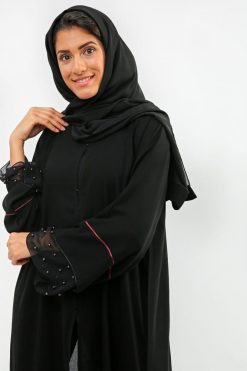 bsi01 aa001 bsi1293 4 Black Pearl Abaya