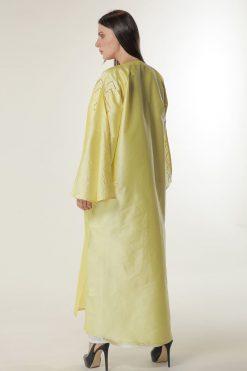 MOILAAQ2040 3 Yellow Abaya