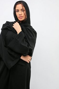 bsi01 aa001 bsi1183 4 Bain Collar Abaya Black