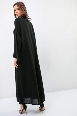 bsi01 aa001 bsi1179 5 Georgette Black Abaya